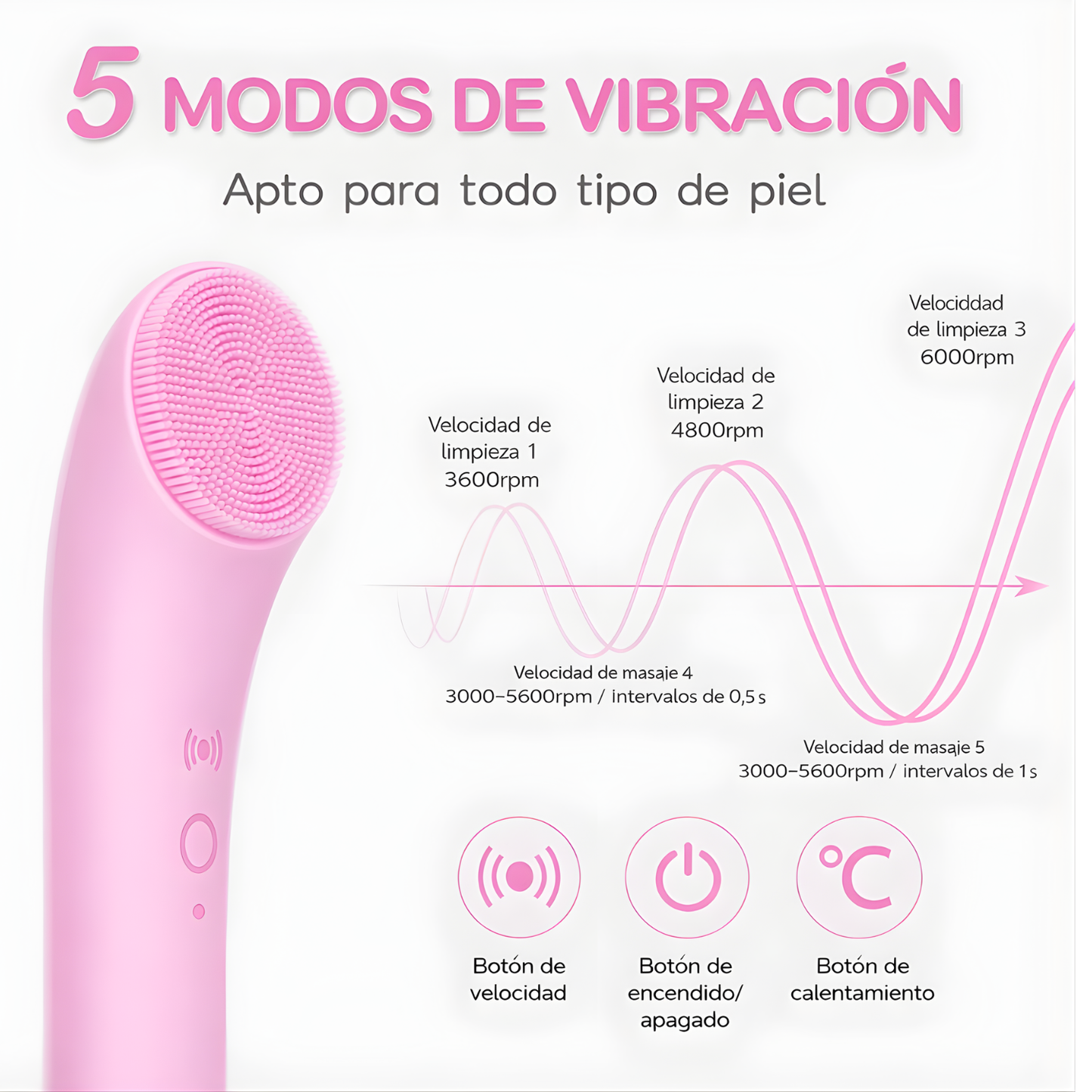 Limpiador facial 5 en 1